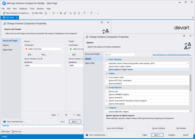 Devart dbForge Schema Compare for MySQL 10.0.225