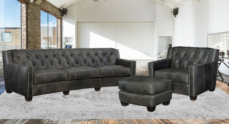 luxurious backdrop to your room. It's plush seating and cushioned armrests are designed for unparalleled comfort. Contemporary yet chic this sofa brings in a rich character to your home.