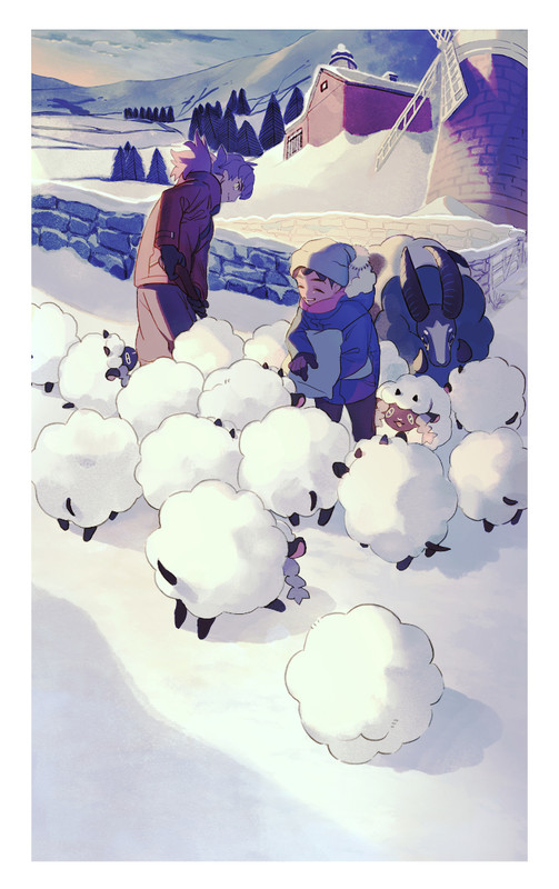 leon-hop-wooloo-and-dubwool-pokemon-and-