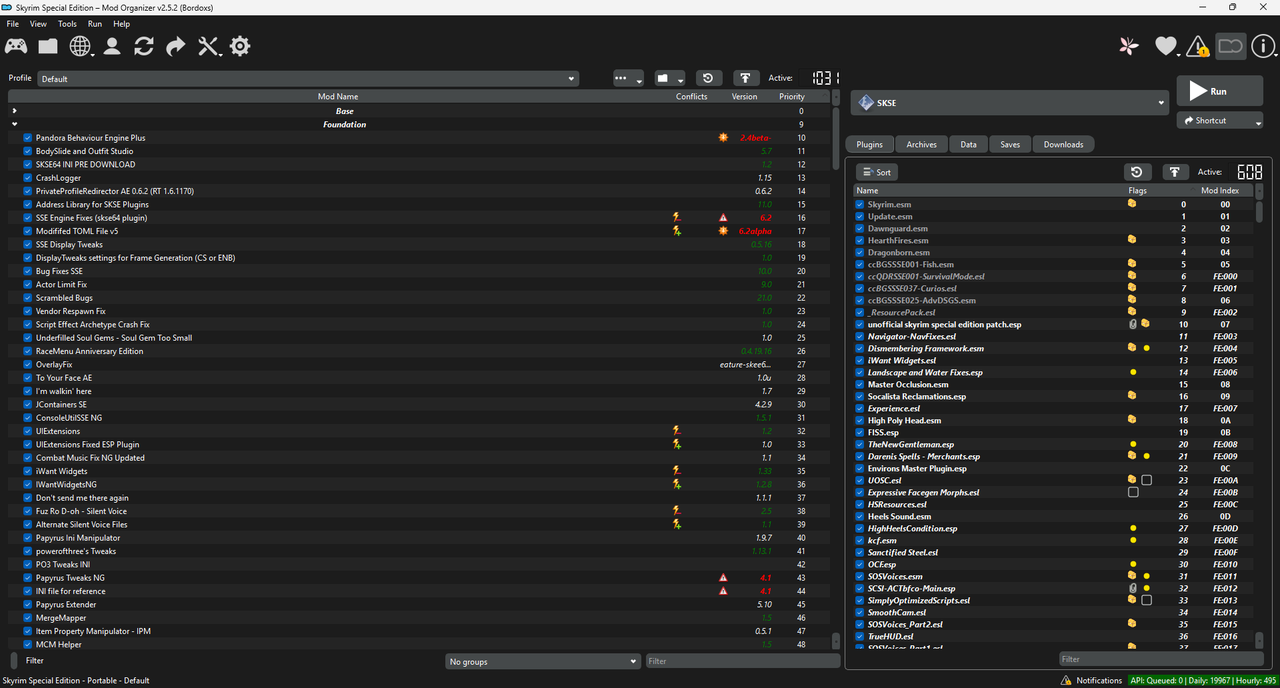 Dark Mode for MO2 at Skyrim Special Edition Nexus - Mods and Community