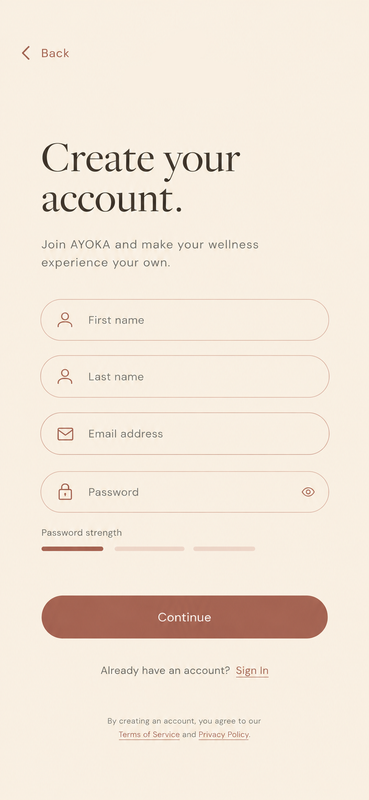 AYOKA verification screen