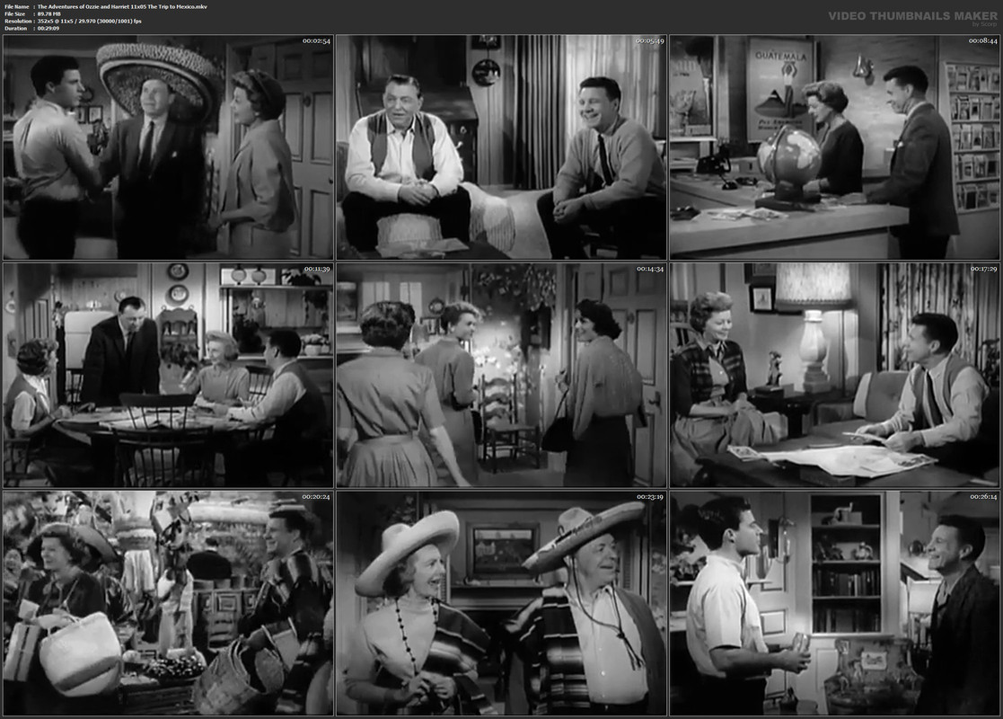The Adventures of Ozzie and Harriet 11x05 The Trip to Mexico.mkv