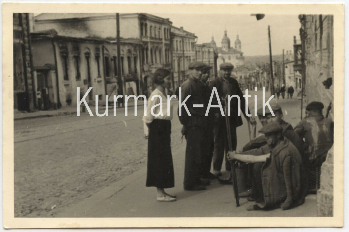 Wehrmacht Russland Portrait Smolensk privat Motiv Straße Frau girl man