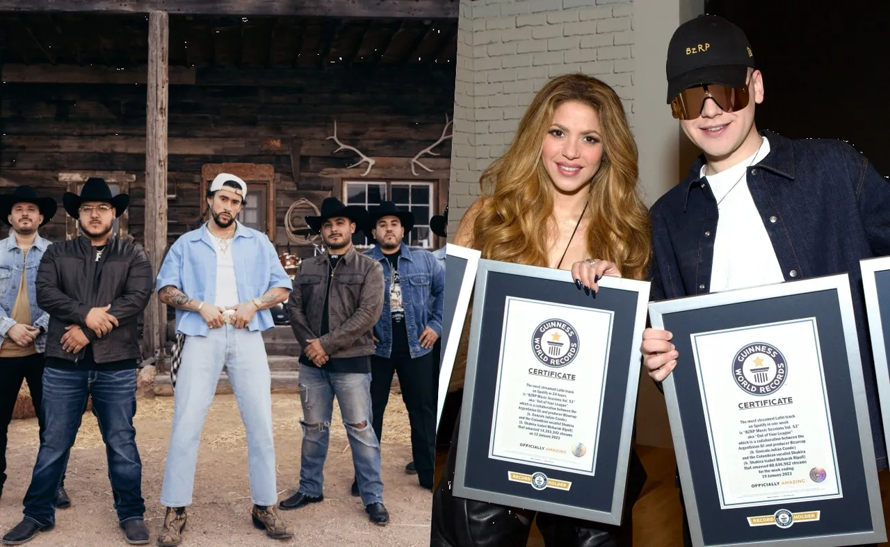 ‘Un x100to’: Bad Bunny y Grupo Frontera rompen récord de Shakira y Bizarrap