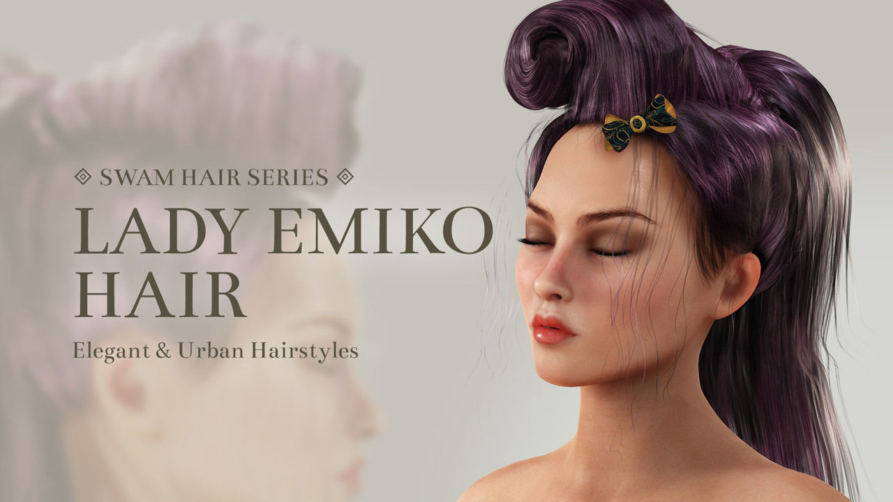 [ Reallusion Hair ] Lady Emiko Hair