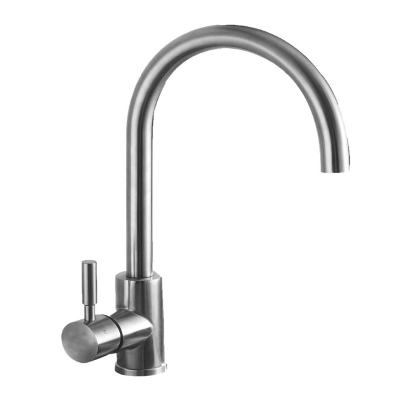 Grifería De Cocina Ultragrif Bono Ugm203S01 Monocomando Steel