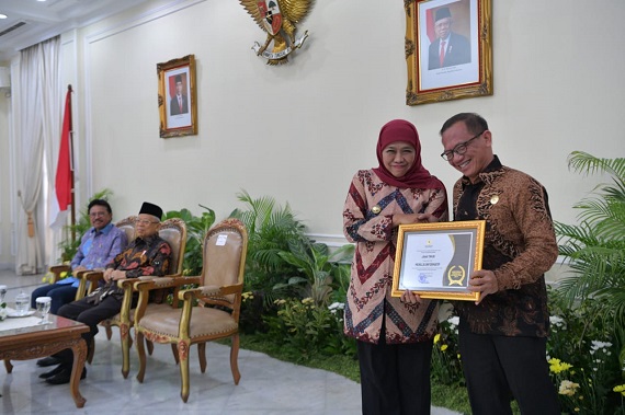 Jatim Raih Penghargaan Keterbukaan Informasi dari KI Pusat