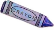 Blue crayon