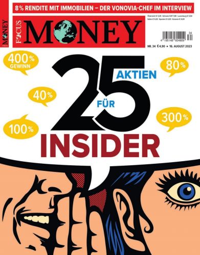 Cover: Focus Money Finanzmagazin No 34 vom 16  August 2023