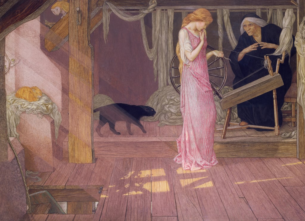 John-Dickson-Batten-Sleeping-Beauty-tempera-Meister-Drucke-910059
