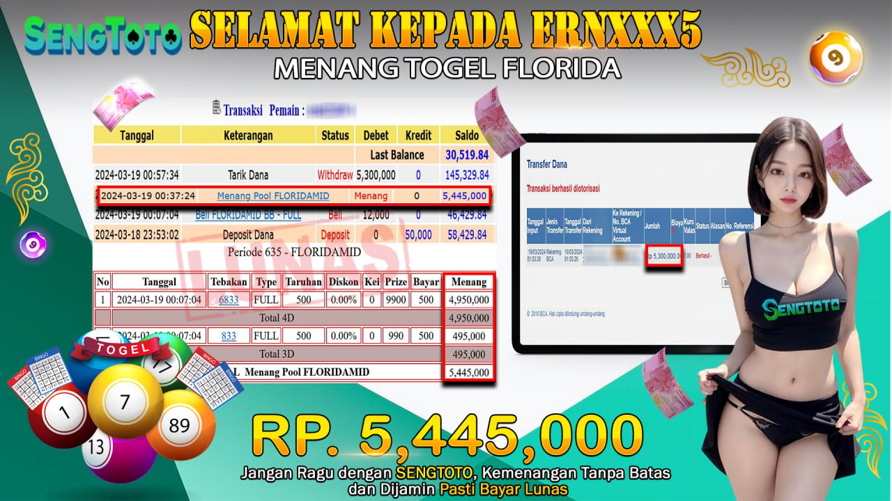 BUKTI PEMBAYARAN TOGEL FLORIDA