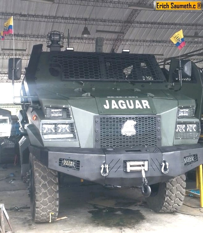 Ecuador exhibe el Jaguar-1, primer vehículo blindado diseñado por el Ejército