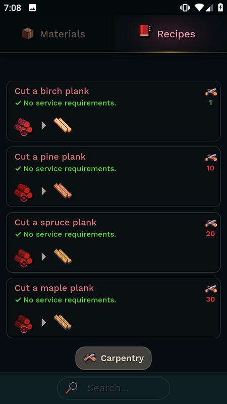 Plenty of new crafting recipes have been added