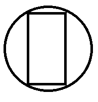 rectangle in circle