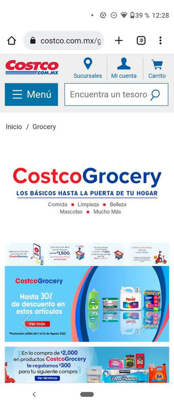 Costco: Cupón de $500 en la compra de $2000 en productos Grocery 
