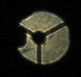 visi�n de telescopio reflector desenfocado