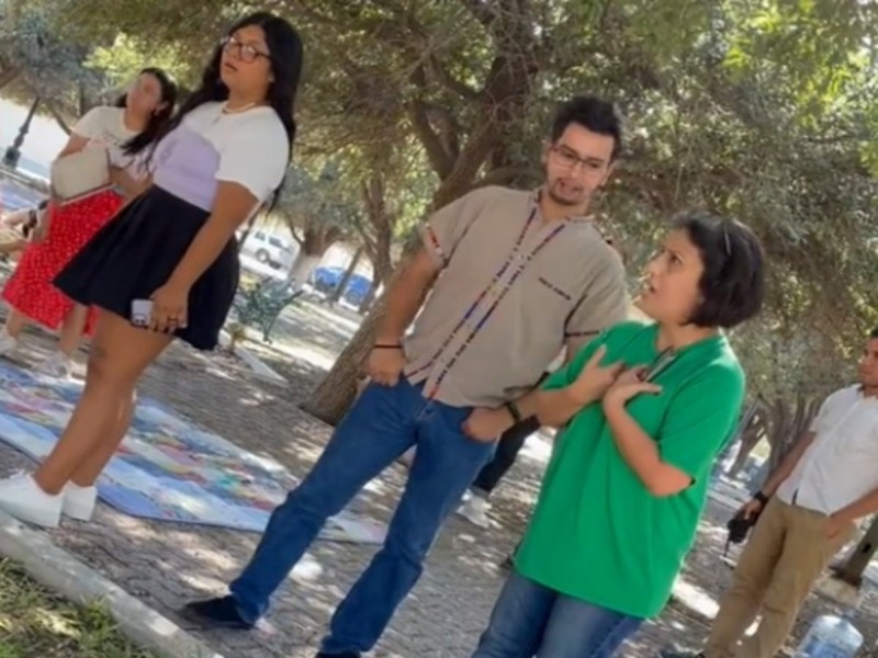 Mujer pide a jóvenes no usar parque público en Reynosa que 'ella mantiene'