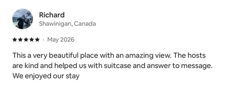 Guest review screenshot 3 from Airbnb