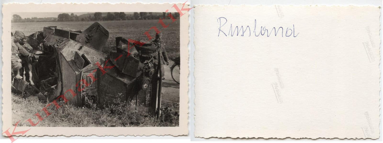 Foto Wehrmacht Russland Panzer Spähwagen 222 ode