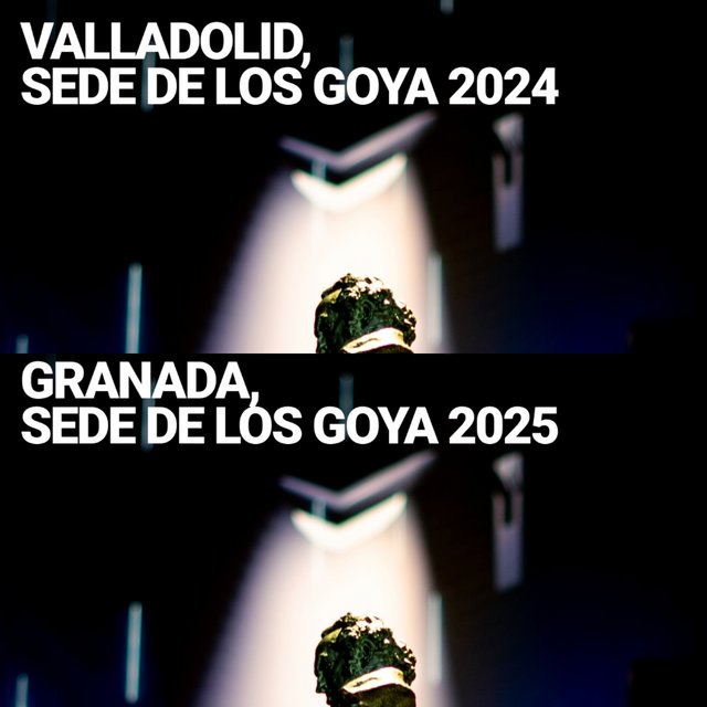 LOS GOYA SE CELEBRARÁN EN VALLADOLID EN 2024 Y EN GRANADA EN EL AÑO 2025