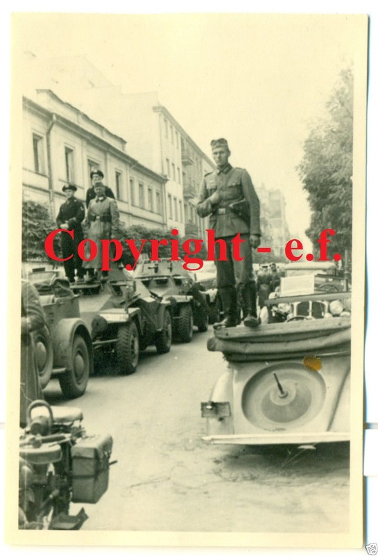 FOTO - POLEN - Einm. 1939 - PANZER - SPÄHWAGEN -
