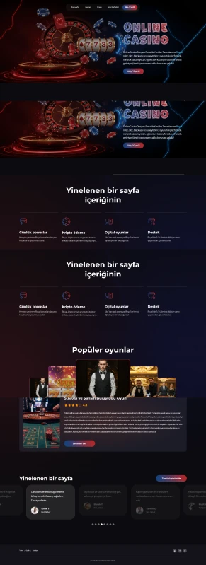 لندینگ پیج رویال / ترکی زبان