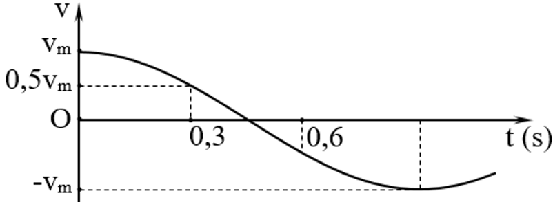 Đề thi học sinh giỏi Vật lý 12 chương trình GDPT 2018 gắn với các tình huống thực tiễn - Đồ thị vận tốc của dao động điều hòa