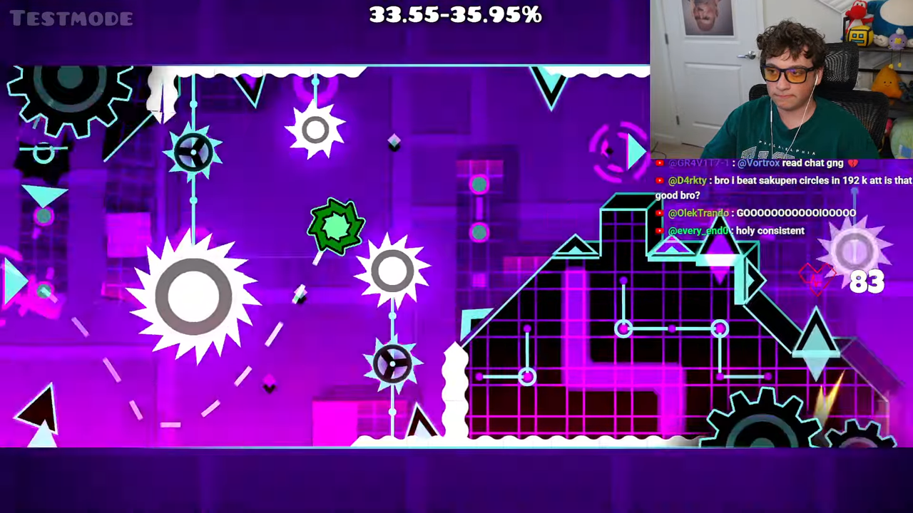 VERIFYING CYCLES X 61 33 100 DAY 28 REACTIONS LATER GEOMETRY DASHING 1 21 59 screenshot