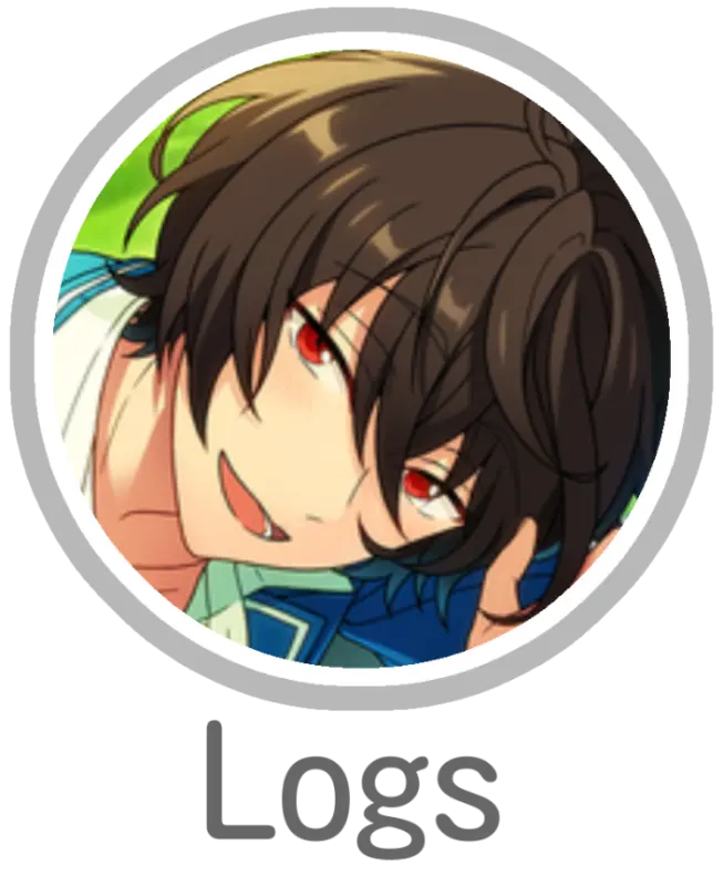 Photo of Ritsu labeled "Logs"