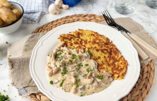 Ragu od teletine i pečurki u ciriškom stilu (Zurcher geschnetzeltes)