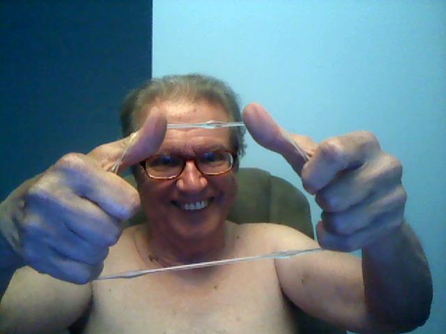 Me Stretching Cock Ring