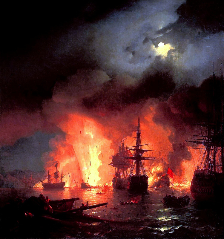 Siempre Libre & Glitters y Gifs Animados Nº313 - Página 25 Ivan_Constantinovich_Aivazovsky_-_Battle_of_Çesme_at_Night