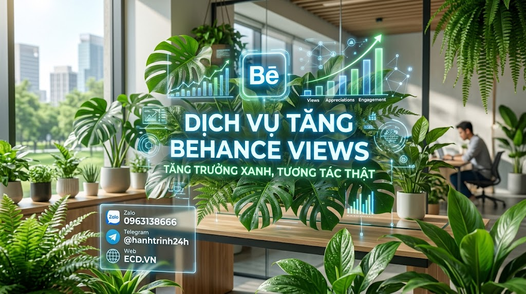 dịch vụ tăng behance views hàng đầu behance adobe