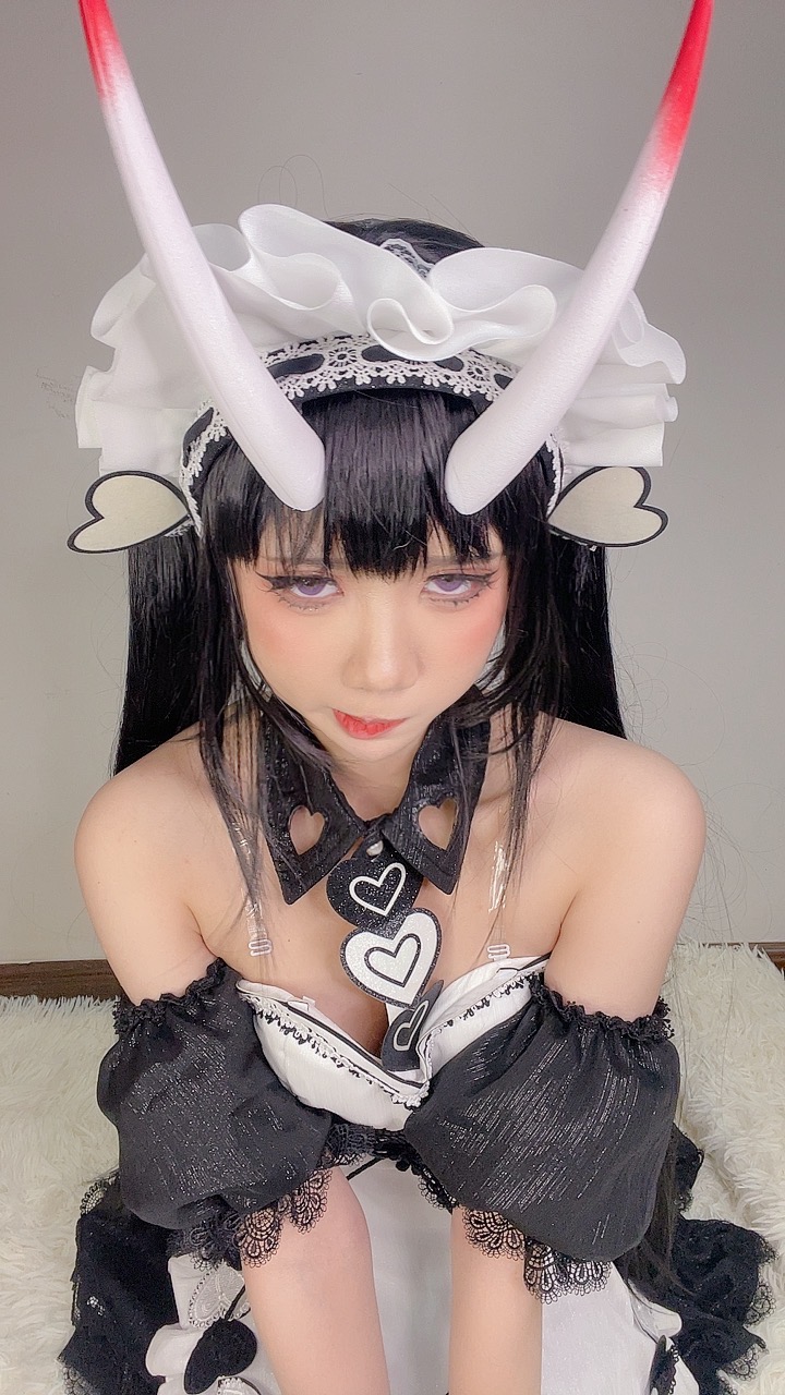 PoppaChan Noshiro Maid Cosplay (Azur Lane) – 117 Photos 11 Videos 408MB插图3