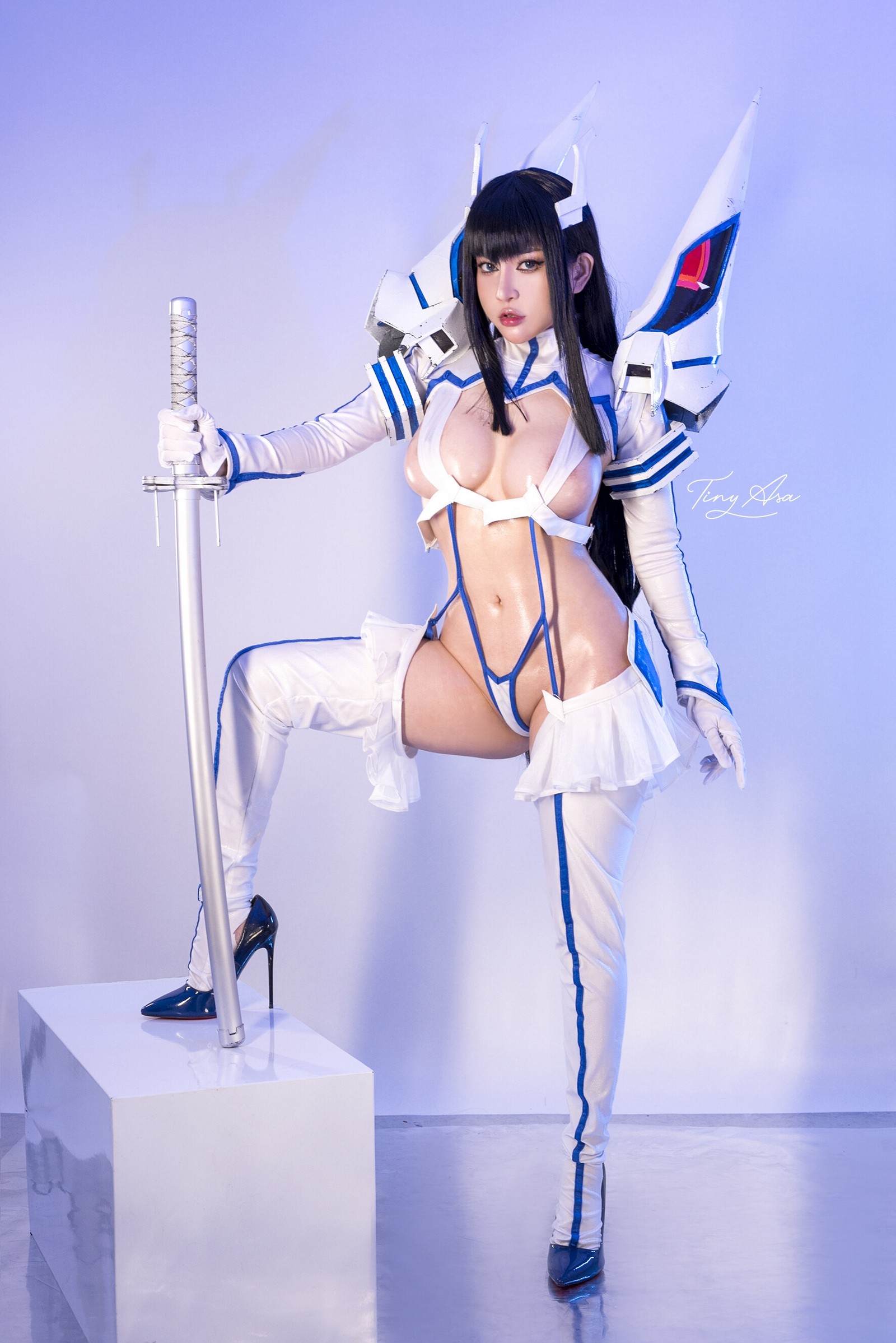 Tiny Asa – Satsuki Kiryuin 皐月 Cosplay 图包＋高清视频（33P7V-762MB）插图6