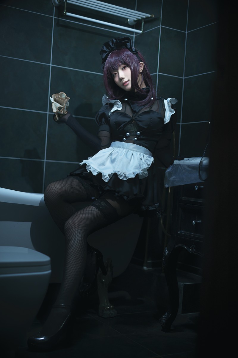 切切Celia 斯卡哈女仆 Scathach Cosplay Fate Grand Order 写真 14P插图2