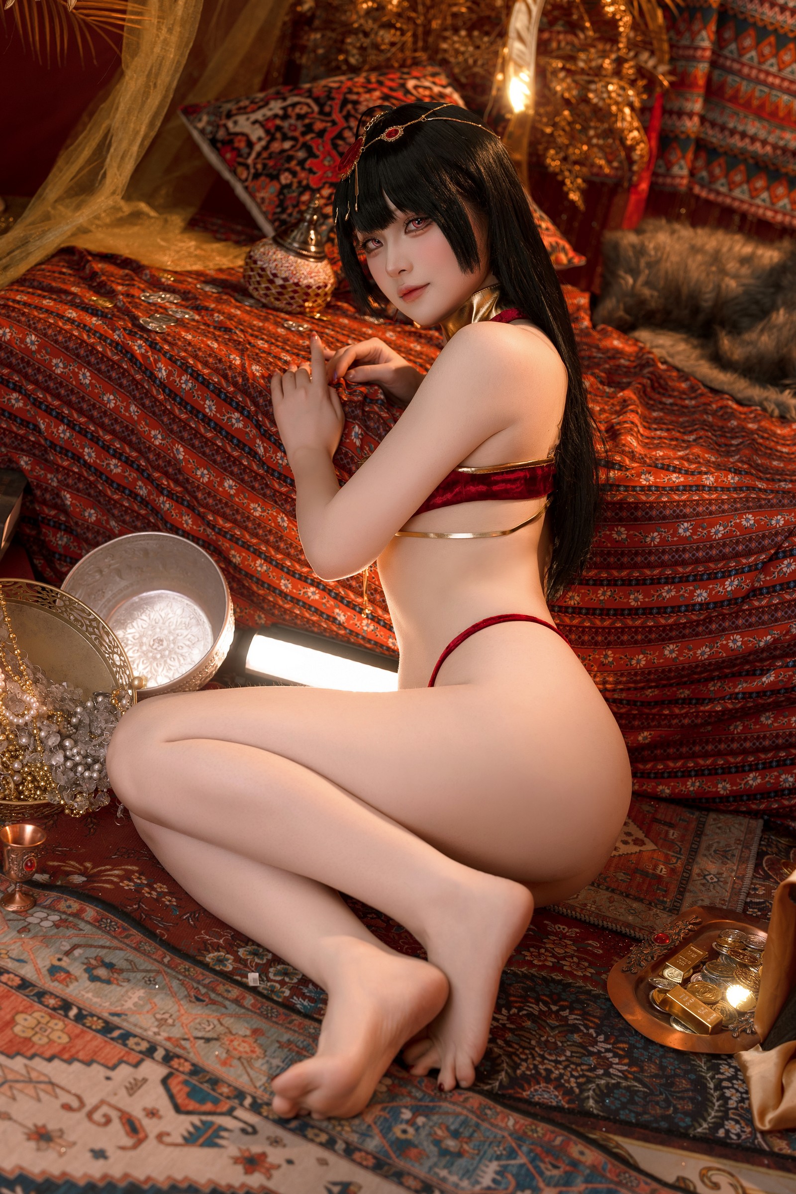 屿鱼 Yuyu 大凤 舞娘 新年特典 Cosplay 写真集（50P｜449MB）插图9