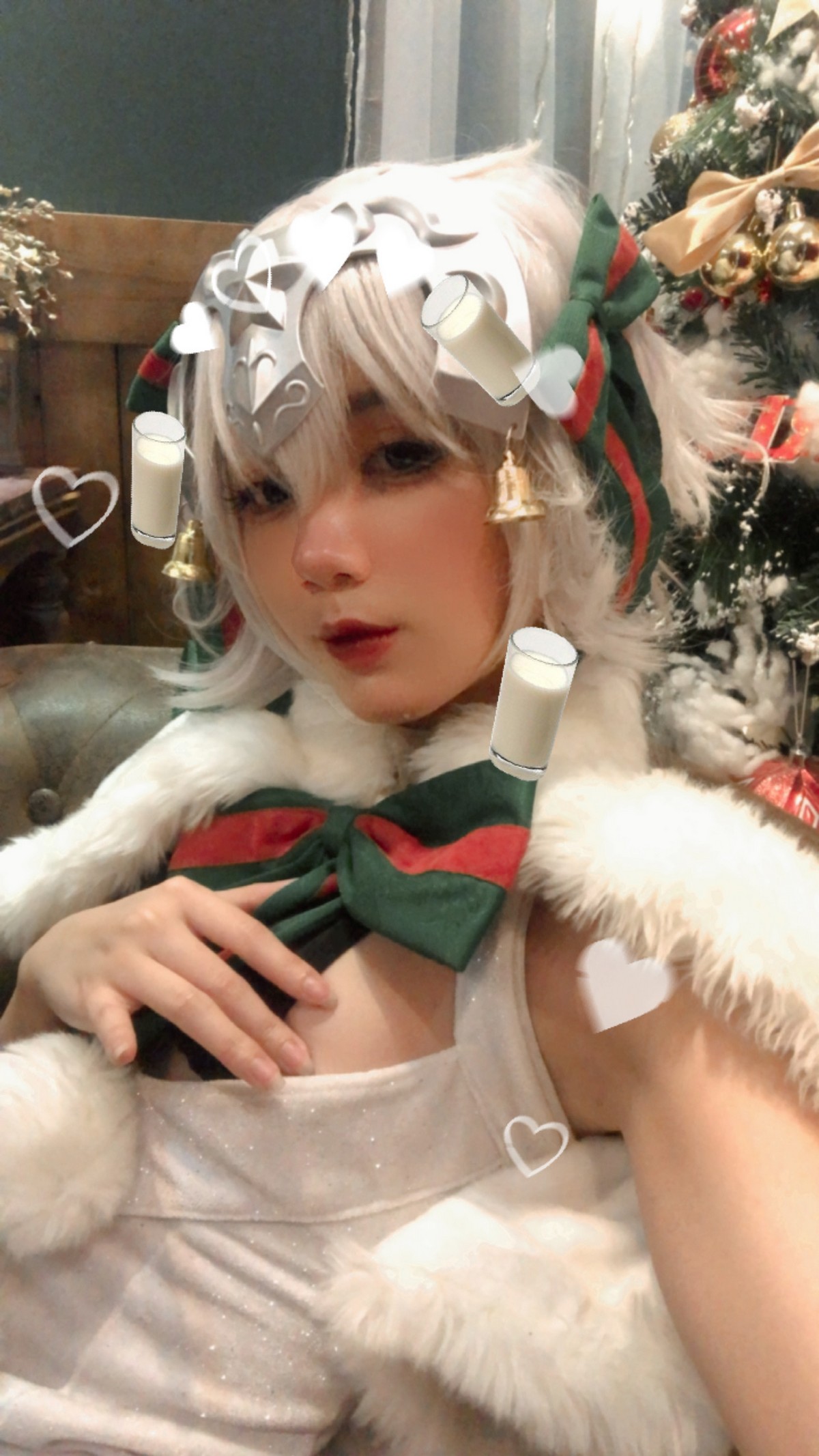 PoppaChan Jeanne Alter Santa Lily Cosplay (FGO) – 26 Photos 4 Videos 139MB插图7
