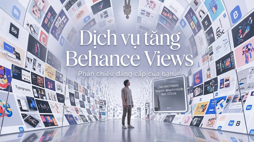 dịch vụ tăng behance views nhanh cho portfolio