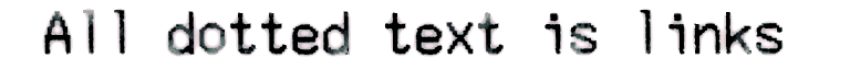 All dotted text is links.