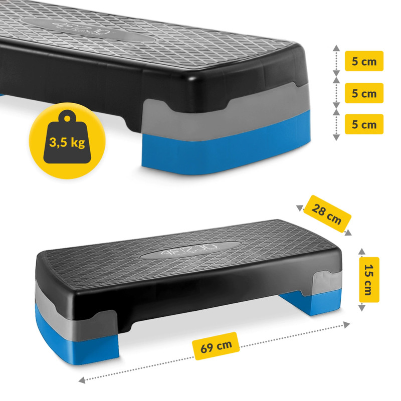 Stepper step do aerobiku 2-stopniowy do ćwiczeń