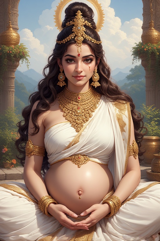 naked-goddess-parvati-pregnant-30