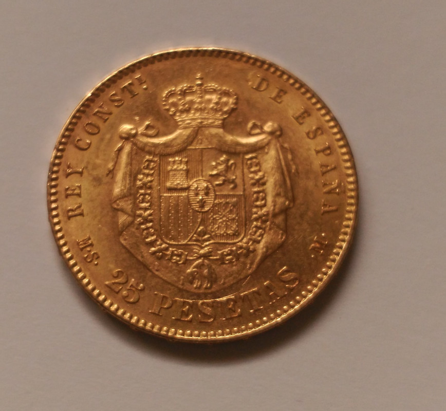 25 pesetas 1884 (*18-84). Alfonso XII. MSM. IMG-20190120-111156