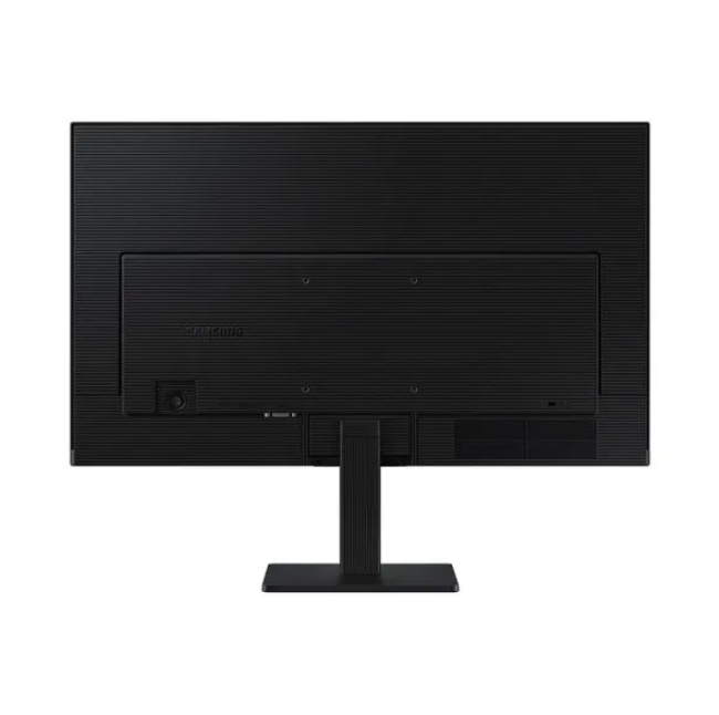 Destaque traseiro das conexões HDMI e VGA do monitor Samsung