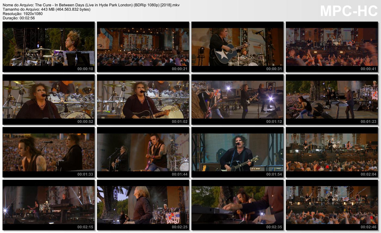 The Cure - In Between Days (Live in Hyde Park London) (BDRip 1080p) [2018]