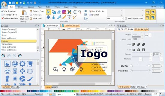 EximiousSoft Business Card Designer Pro 5.12