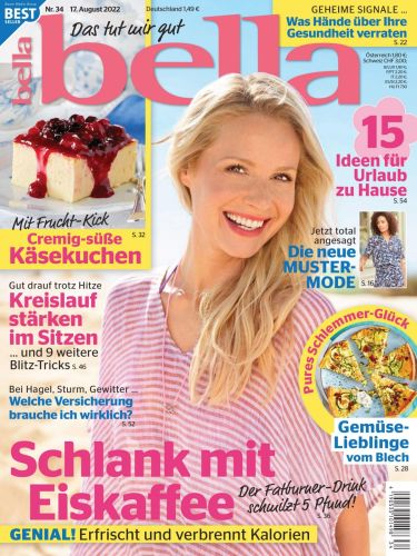 Cover: Bella Frauenzeitschrift No 34 vom 17  August 2022