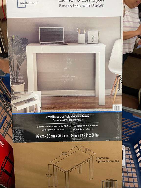 Walmart | Escritorio Mainstays color blanco con cajón - Veracruz 
