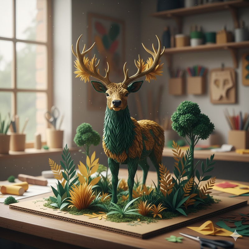 Tác Phẩm Nghệ Thuật Giấy 3D