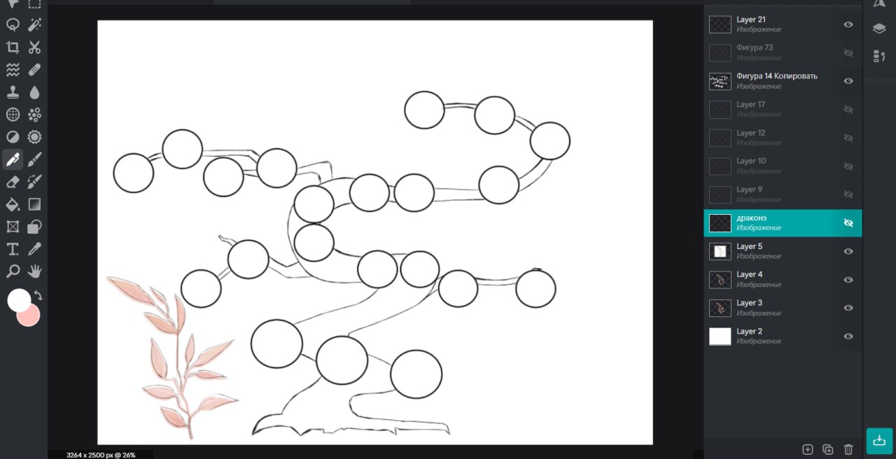 процесс 2 древо